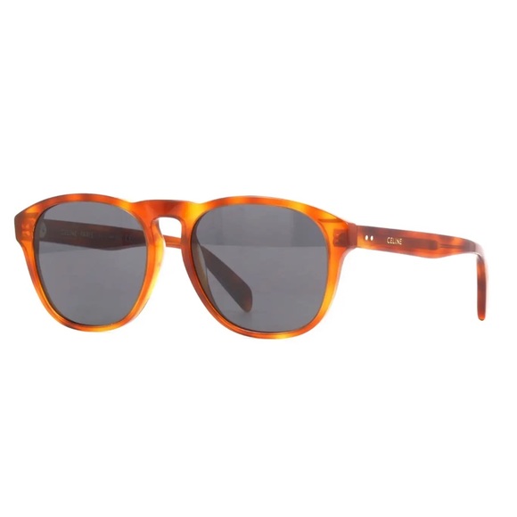 CELINE CL40179I LIGHT HAVANA/SMOKE ACETATE UNISEX SUNGLASSES - Picture 1 of 6